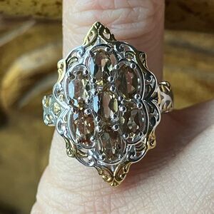 Natural Turkizite Sterling Silver Ring Size 5